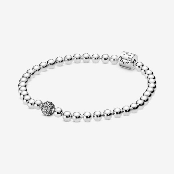 Pulseira De Contas E Pavê Pandora Marca Portugal
