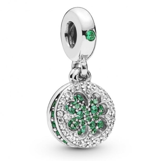 Encantos Pendentes De Trevo Deslumbrante Pandora Portugal
