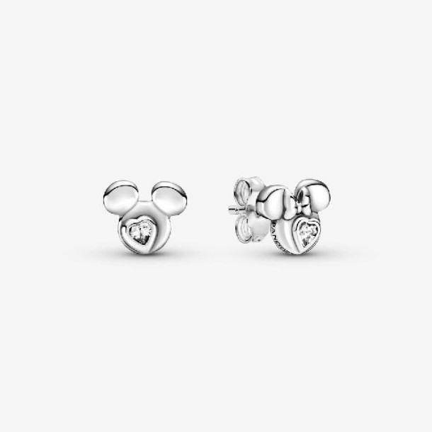 Disney Mickey Mouse E Minnie Mouse Brincos Silhueta Pandora Portugal