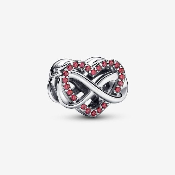 Encantos De Coração Vermelho Família Infinito Pandora Portugal