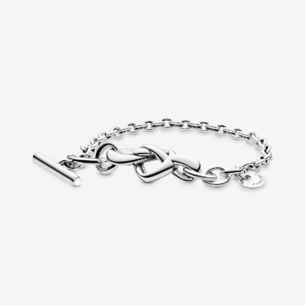 Pulseira De Coração Atado Pandora Portugal