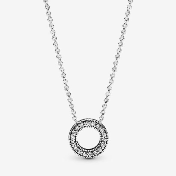 Logotipo Pavimentar Círculo Collier Colar Pandora Portugal