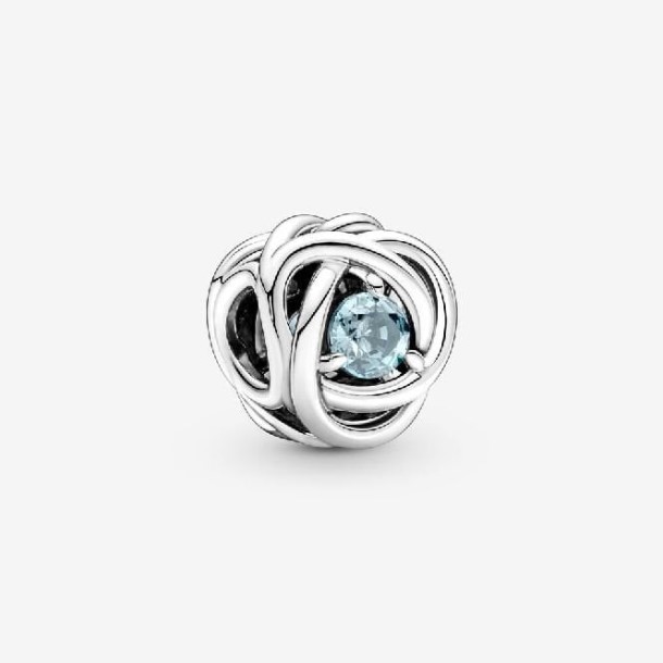 Março Birthstone Eternidade Círculo Encantos Pandora Portugal