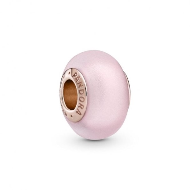 Encantos De Vidro De Murano Rosa Fosco Pandora Portugal