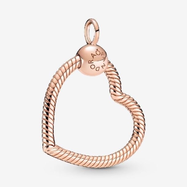 Pingente De Pingente De Coração Rosa Momentos Pandora Portugal