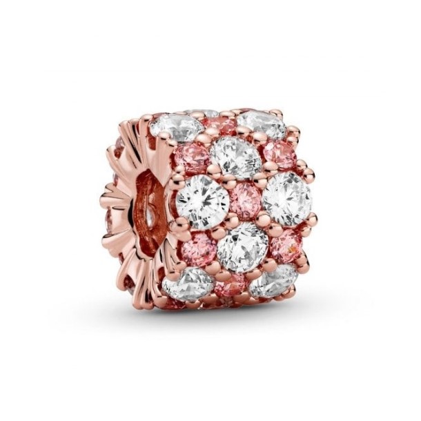 Encantos De Brilho Rosa E Claro Pandora Portugal