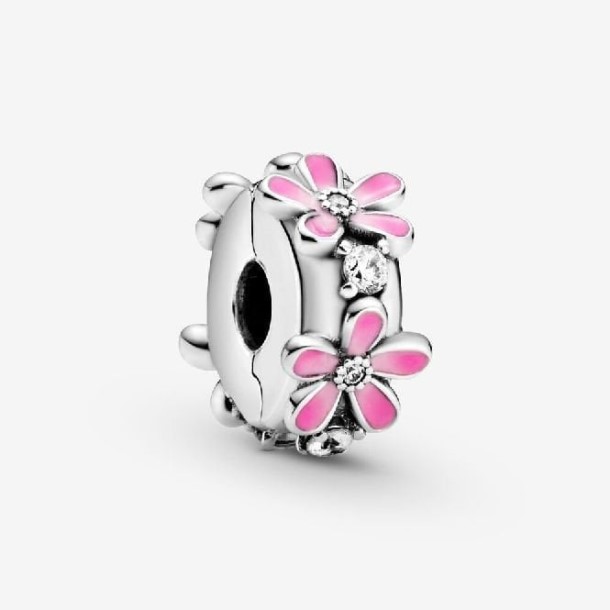 Pingente De Flor De Margarida Rosa Pandora Portugal