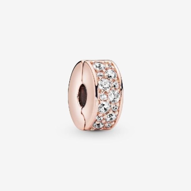 Clipe De Pave Transparente Rosa Pandora Portugal