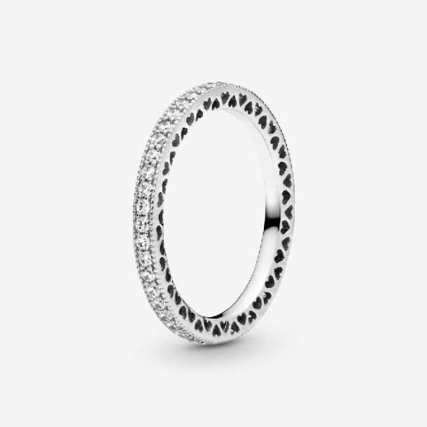 Anel De Corações Da Marca Sparkle & Pandora Portugal